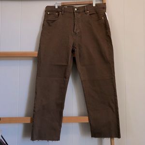 GAP High Rise Cheeky Straight Jeans with Washwell